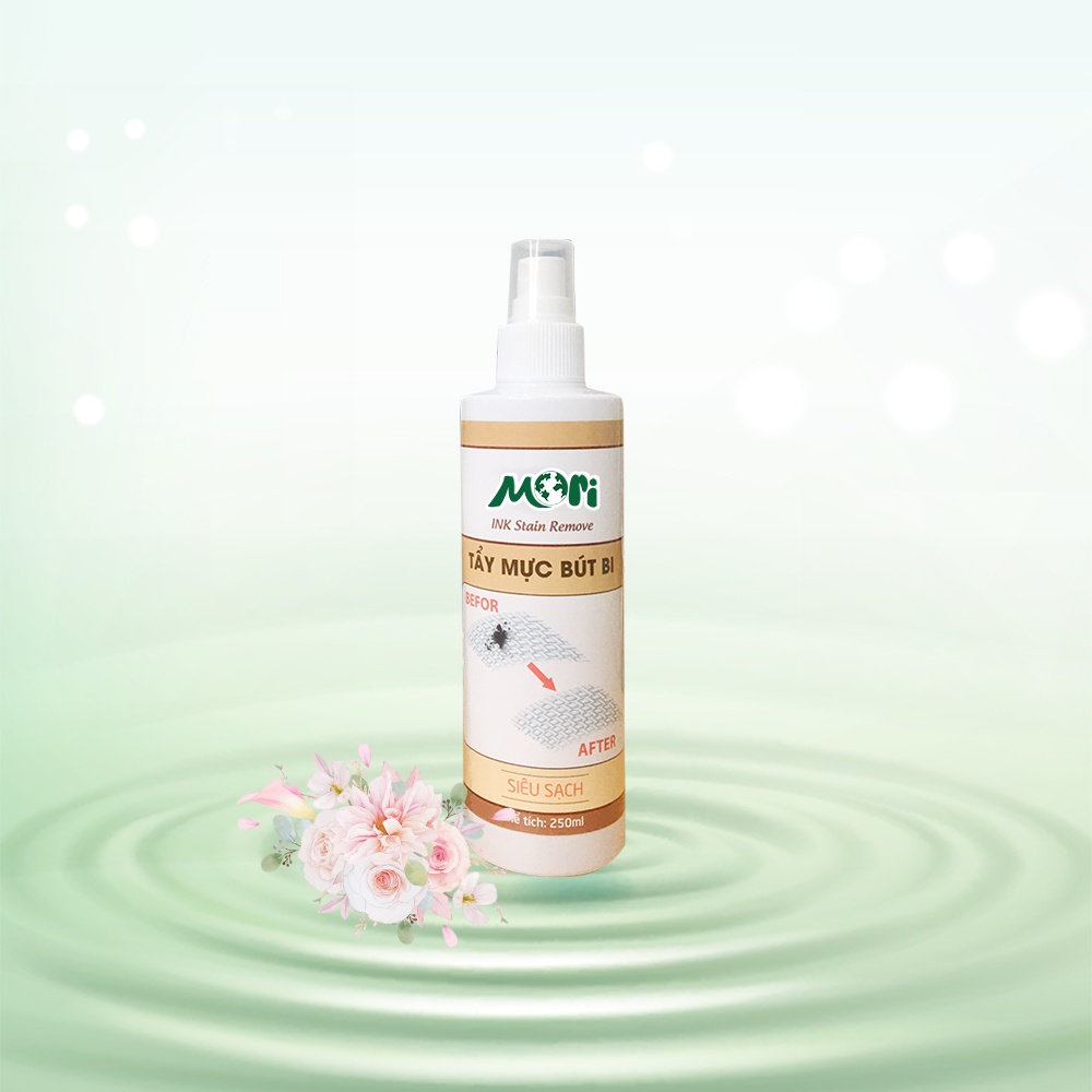 Tẩy mực bút bi Mori - Tẩy sạch vết mực bút bi trên đồ vải mà không làm bay màu vải