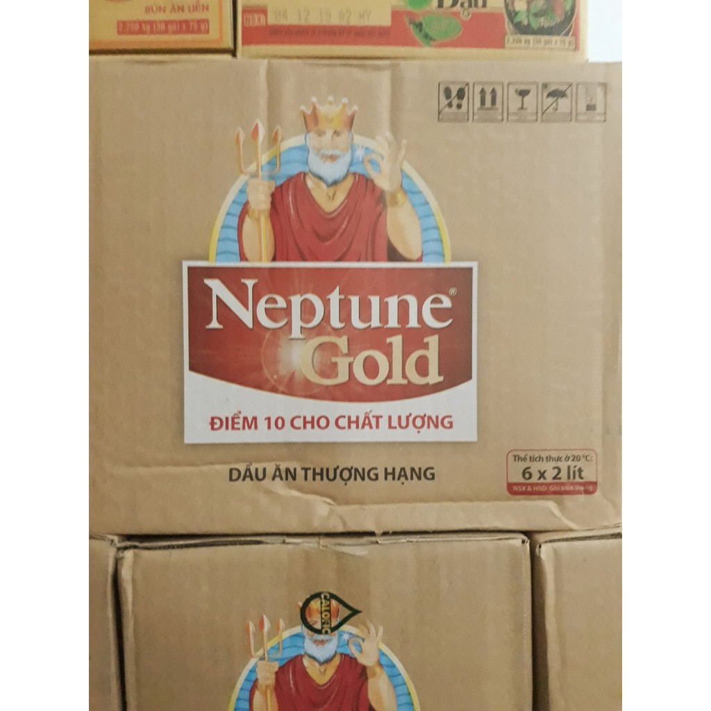 Thùng 6 Chai 2 Lít Dầu Ăn Neptune Gold hsd 2021