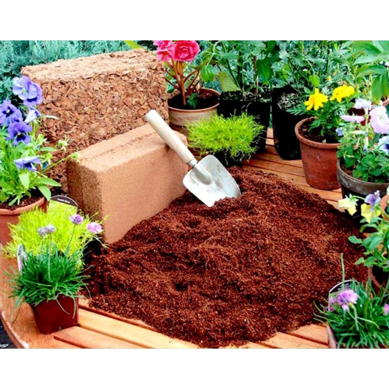Sơ Dừa SFARM  Bao 20dm  Đã Qua Xử Lý Sạch Sẽ Trồng Rau Và Hoa