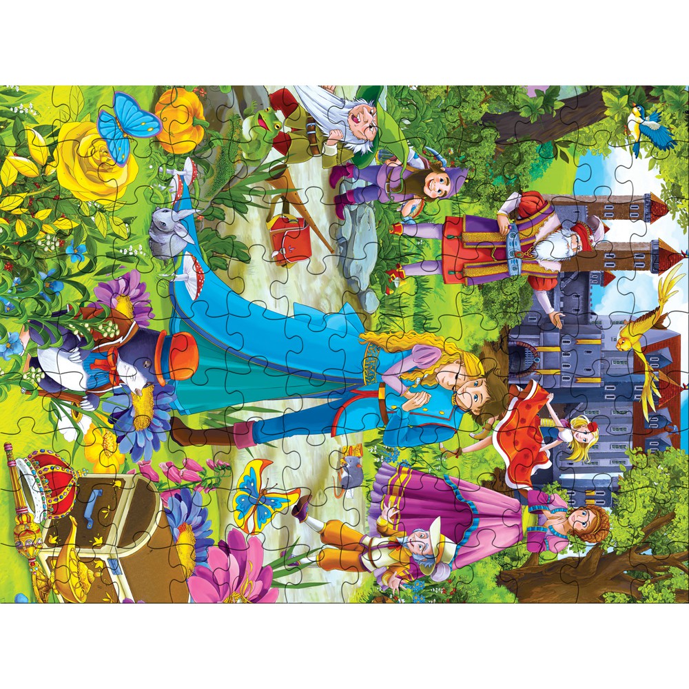 Tranh xếp hình Tia Sáng Jigsaw Puzzle 108 mảnh phát triển trí tuệ cho bé - 1001 CỔ TÍCH - MSP: 108-087