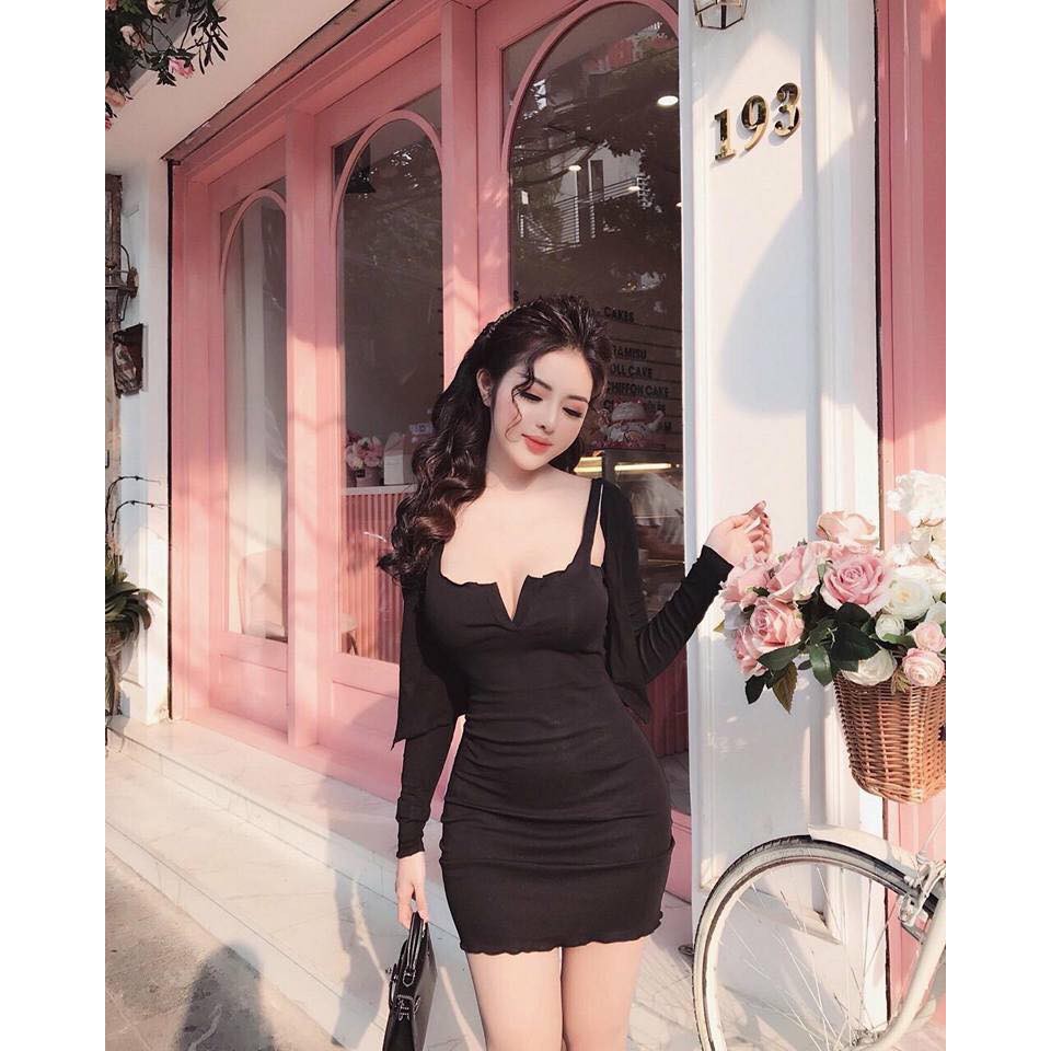 Set đầm Body Kèm Áo Khoác cuốn biên | BigBuy360 - bigbuy360.vn
