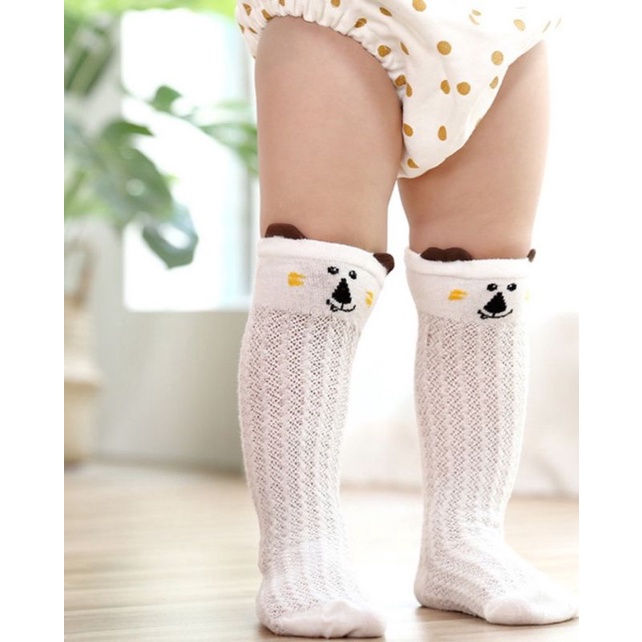 Tất lưới hè- thu chống muỗi cao cổ hình thú cho bé (0-3 tuổi)