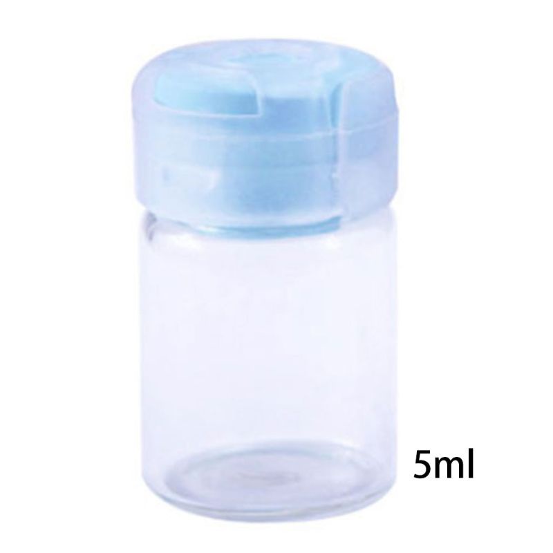 Lọ Thủy Tinh Rỗng Trong Suốt Có Nắp Màu Kẹo Ngọt 5ML YOUYO