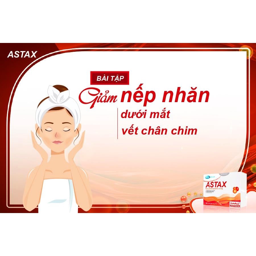 Viên uống trắng da, mờ sạm nám, tăng độ ẩm, mờ nếp nhăn - Astaxanthin - ASTAX Mega We Care (30 viên)
