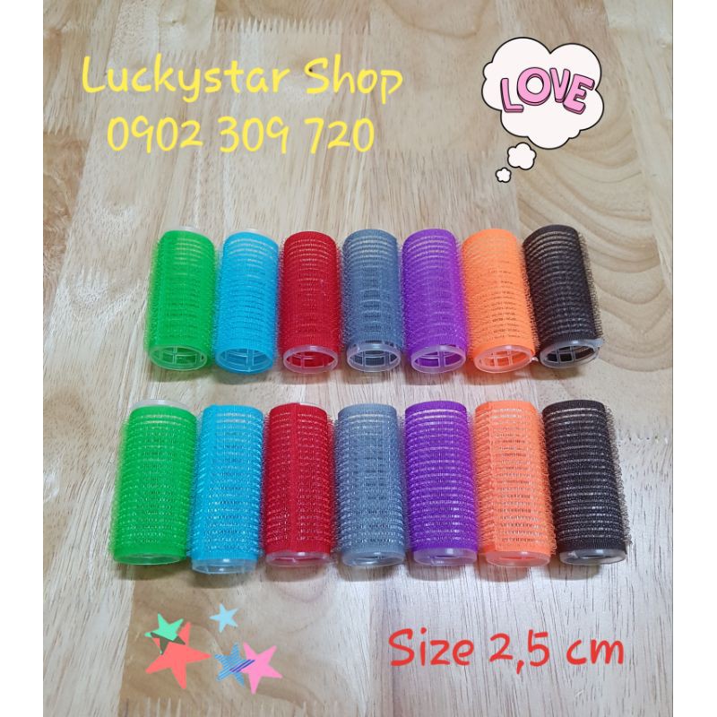 Lô Quấn Tóc / Lô Cuốn Tóc tự dính, nhiều màu sắc - Số lượng set 2 cái / 4 cái / 6 cái cho bạn dể lựa chọn.