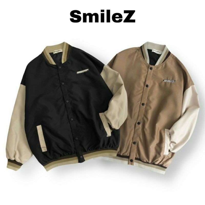 Áo khoác Bomber bóng chày Ulzzang nam nữ unisex form rộng - WASNT