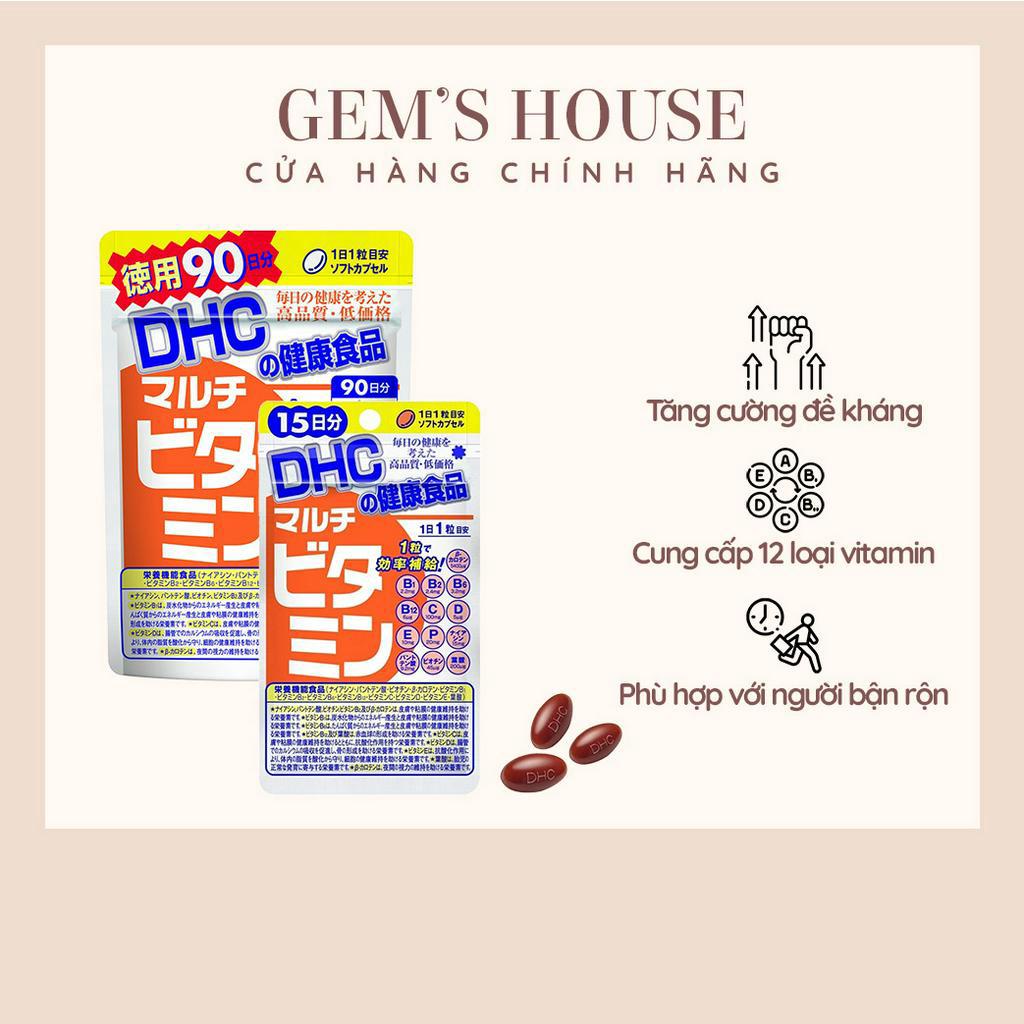 VIÊN UỐNG DHC NHẬT BẢN DHC MULTI VITAMIN TỔNG HỢP