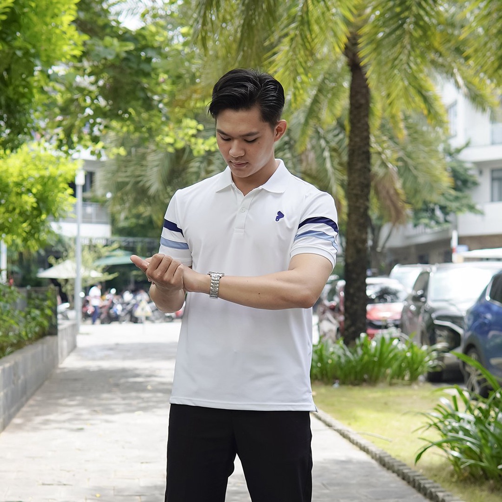 Áo thun nam POLO vải cá sấu POLY ngắn tay cổ bẻ - PASS POLITE