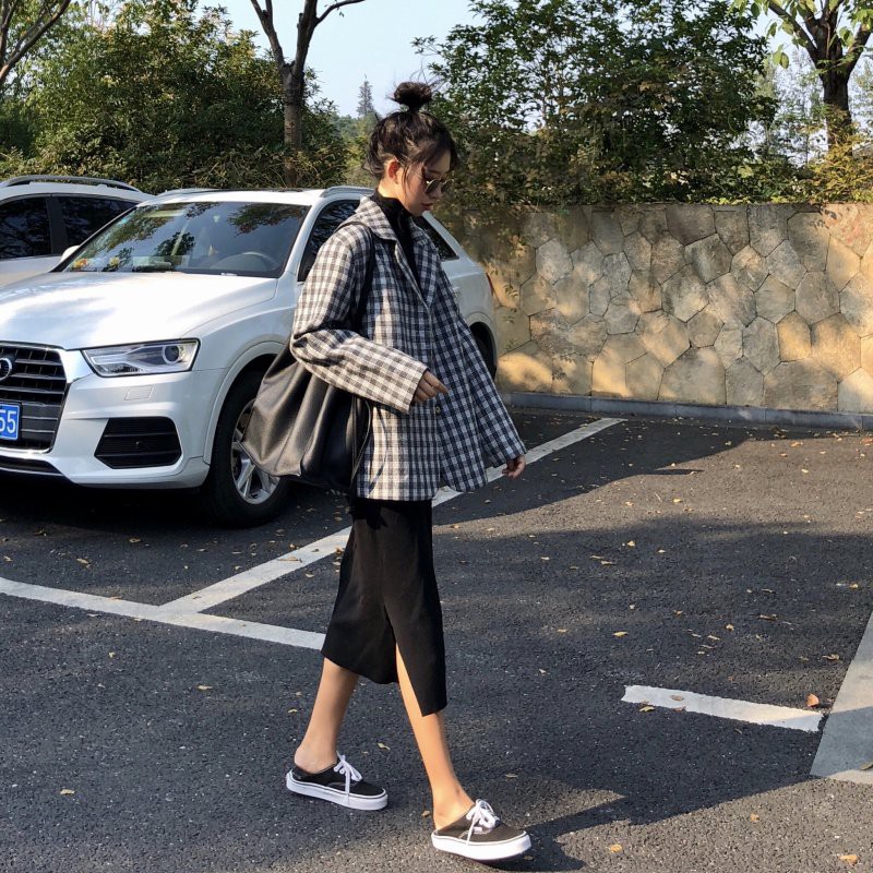 SĂN SALE - ÁO VEST CARO BASIC XUHA SIMPLE STYLE - AK057 (2 lớp) | BigBuy360 - bigbuy360.vn