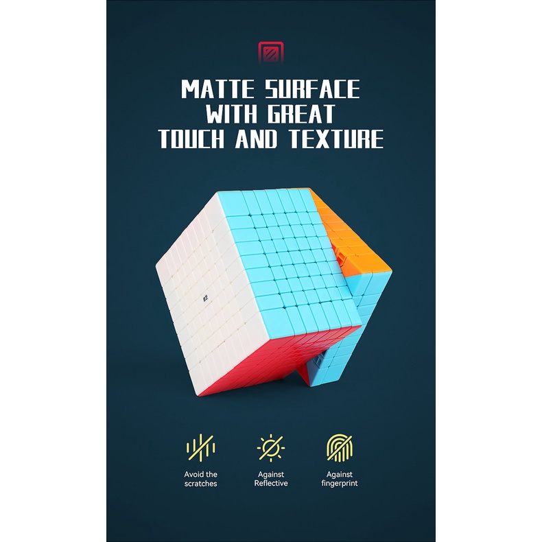 Rubik 9x9x9 MFJS MEILONG 9X9 Stickerless &amp; QIYI 9x9x9 Stickerless không viền 2021
