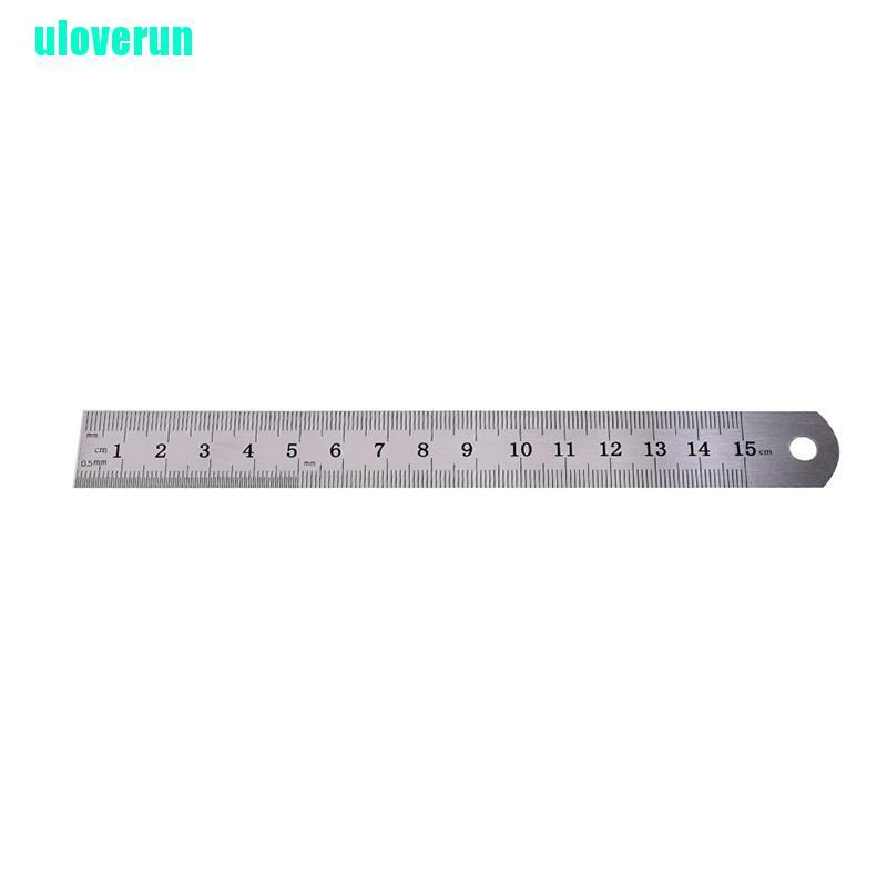 1 Thước Đo Kim Loại Hai Mặt 15cm