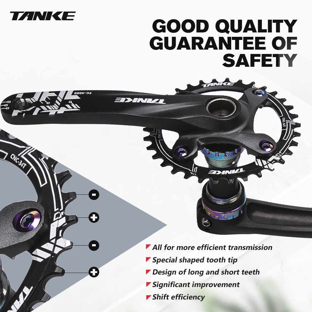 TANKE Đĩa Răng Cưa Rỗng Cho Xe Đạp 32t 34 36t104bcd 170mm bb68