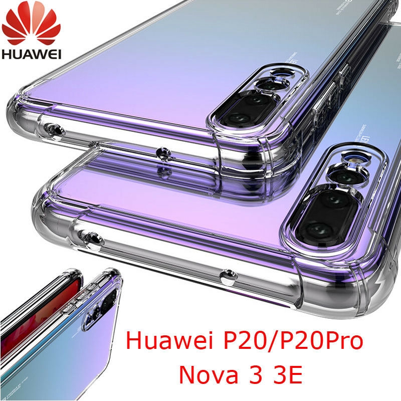 Ốp điện thoại TPU trong suốt chống sốc cho Huawei P20 Pro Lite Nova 3I 3