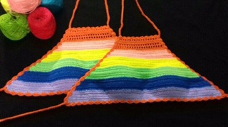 Bikini áo móc len