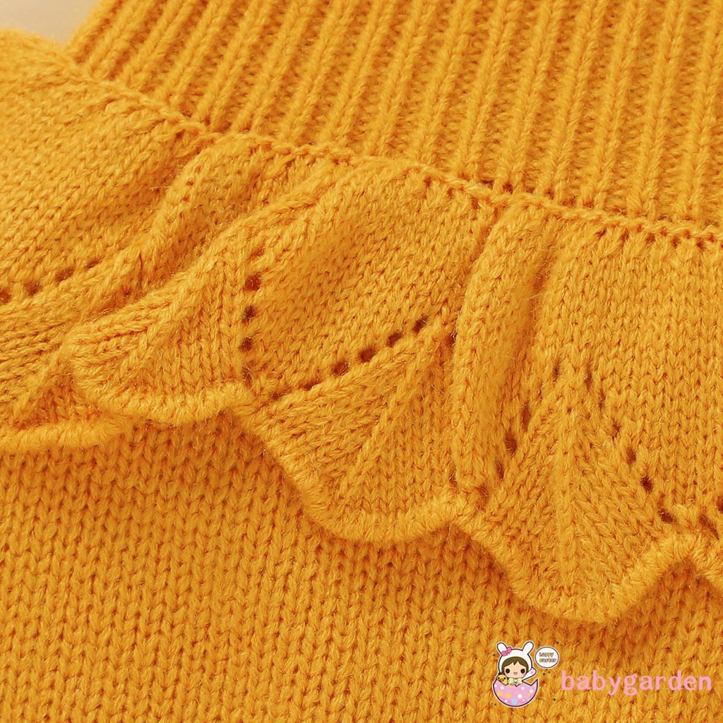 Jumpsuit dệt kim không tay phối nút màu trơn thời trang cho bé gái