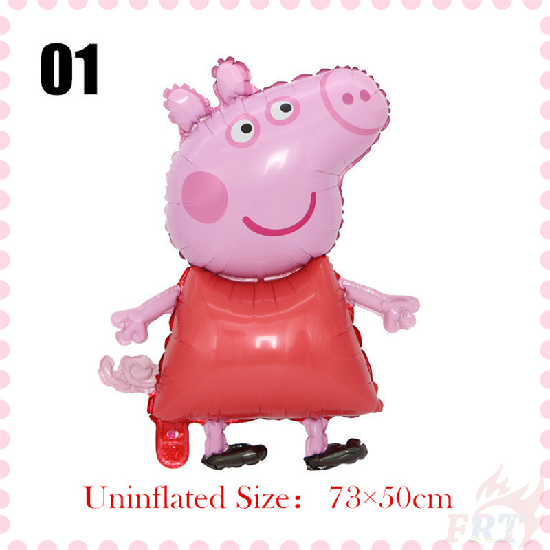 Bong bóng lá nhôm hình chú heo peppa dành cho trang trí tiệc tùng
