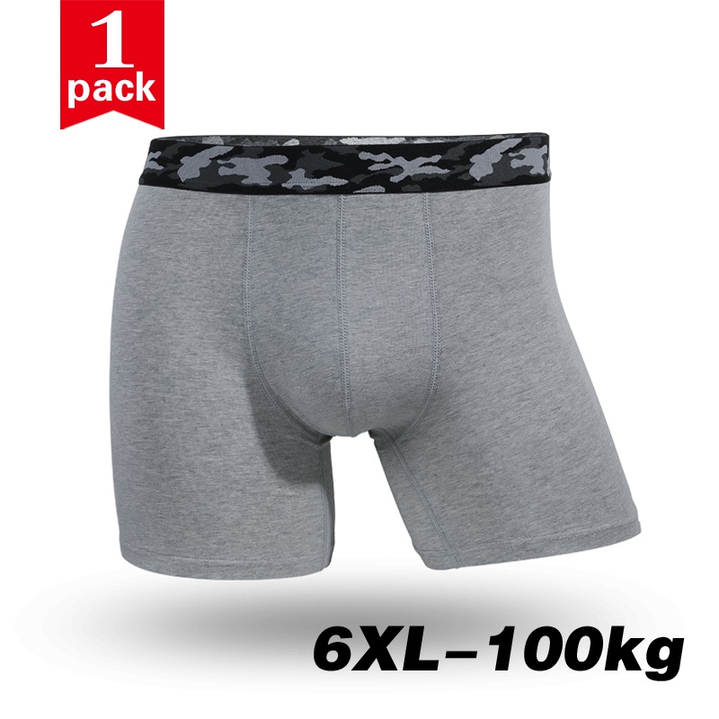 Quần Lót Boxer Thể Thao Nam Bằng Cotton Plus Size 212