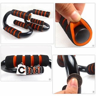 Dụng cụ tập đa năng❤️Freeship❤️ Dụng Cụ Tập Hít Đất Chống Đẩy Thép Carbon 3 Chiều