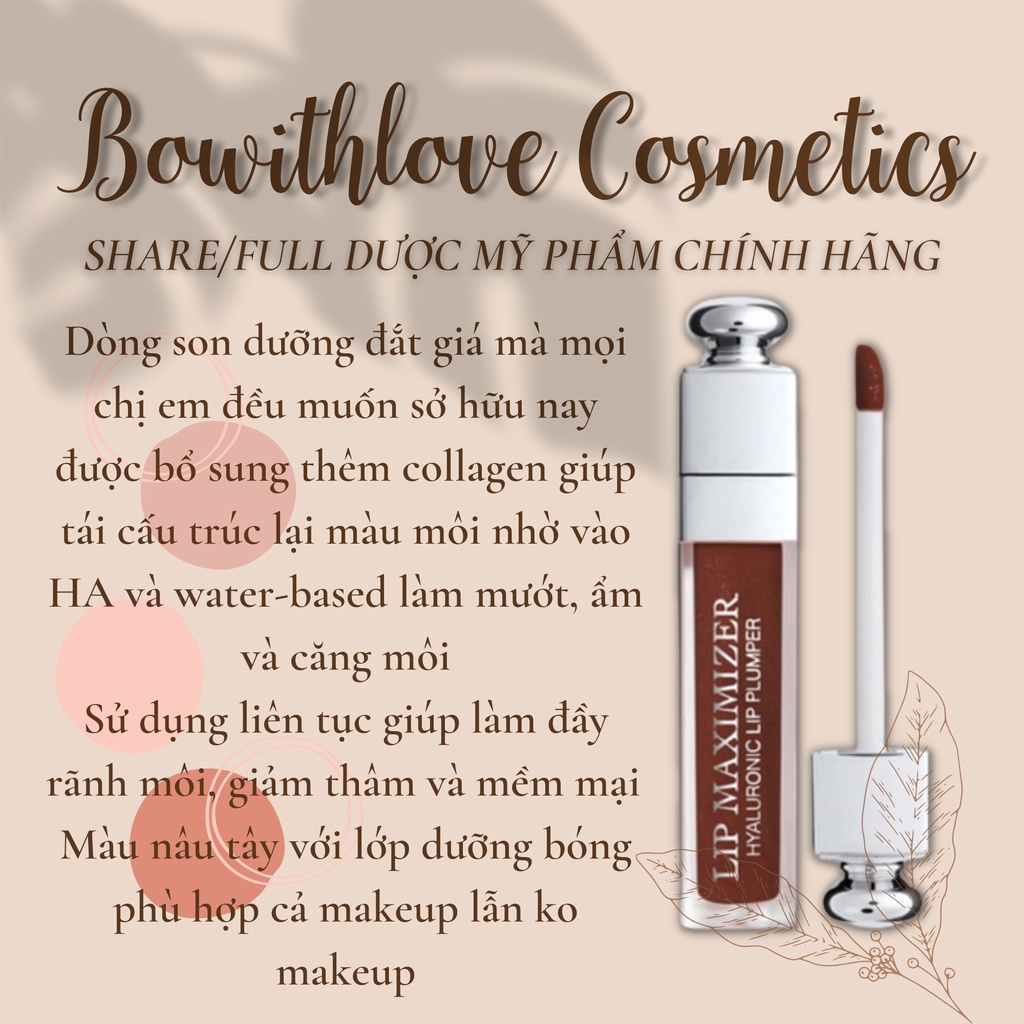 Son Dưỡng Môi Dior Collagen Addict Lip Maximizer Đủ Màu 001,004,012,018,020,028,037,038,039