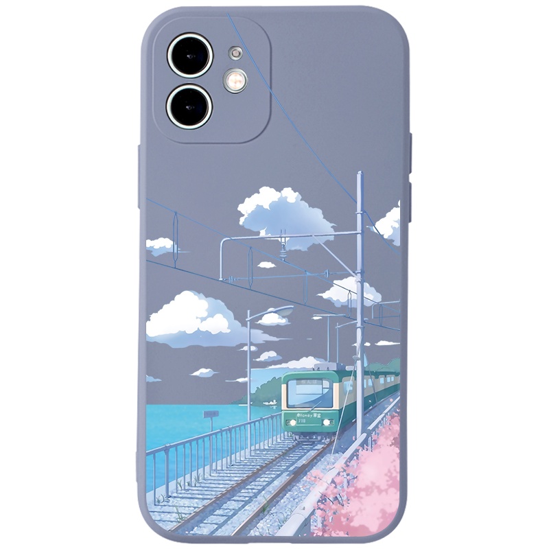 Ốp lưng JURSUE silicon mềm hình dễ thương đẹp cho iPhone 13 12 11 Pro Max SE 2020 X XR XS ip 8 7 6 6S Plus kute Y343