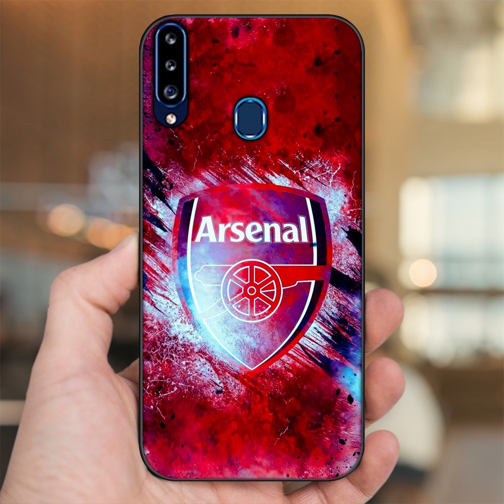 Ốp lưng Samsung A20S viền đen in hình Arsenal FC