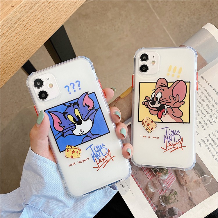 Ốp lưng iphone Tom &amp; Jerry chống sốc 4 góc 6/6s/6plus/6s plus/7/8/7plus/8plus/x/xs/xs max/11/12/13/pro/promax Orio