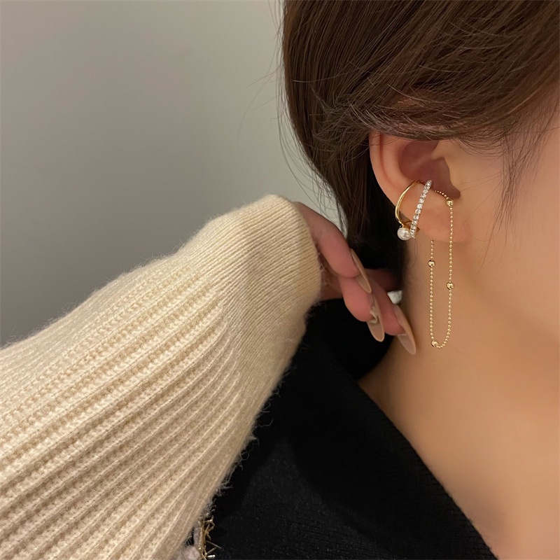Bông tai kẹp vành tai vàng kim độc đáo BT262