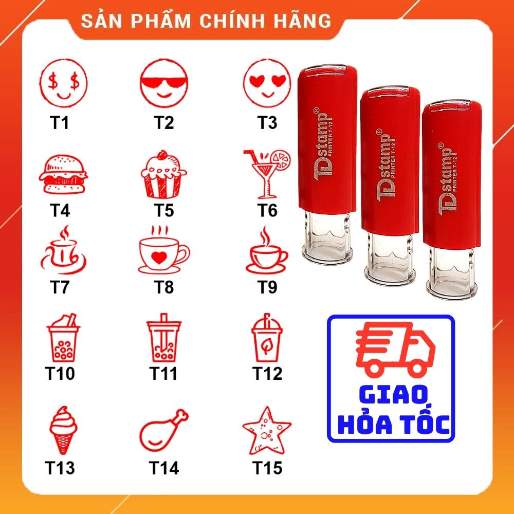 Con dấu tích điểm khắc dấu theo yêu cầu tròn 1cm hãng dấu TDstamp