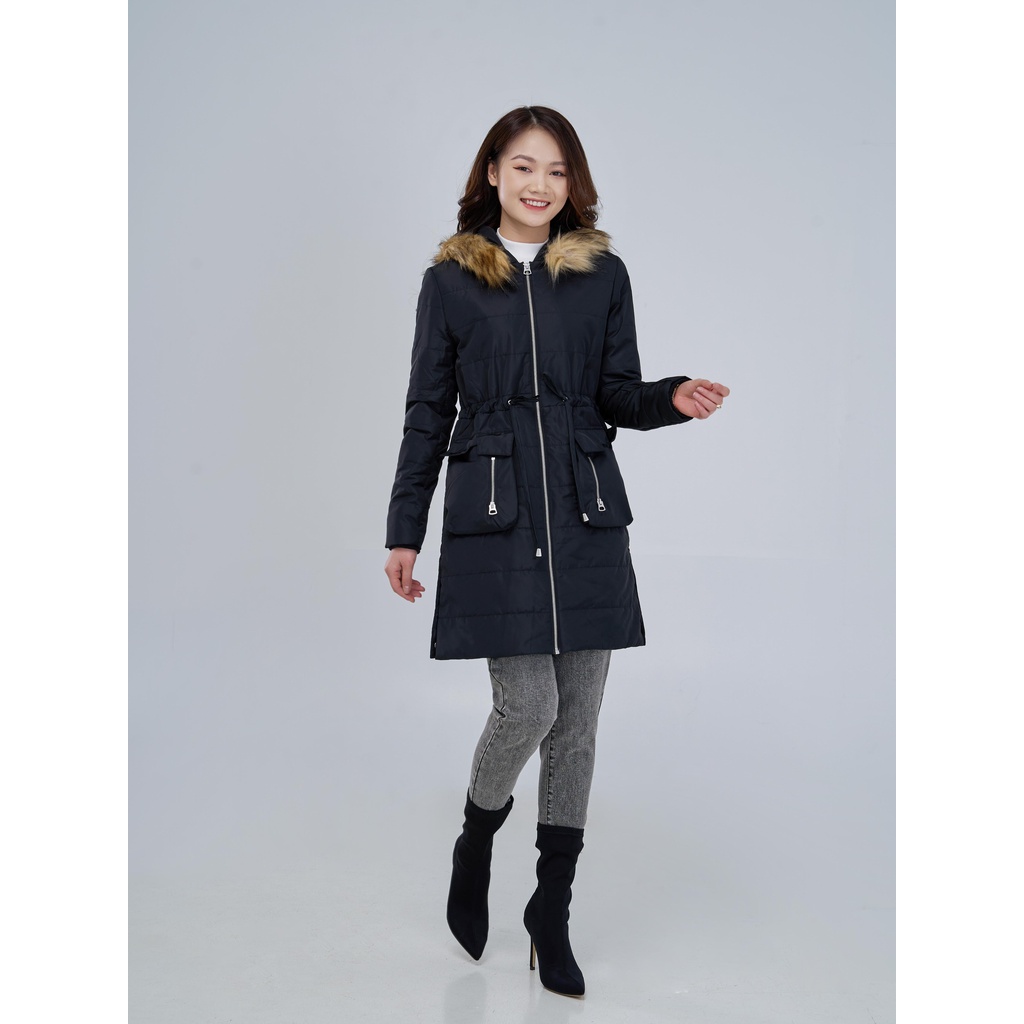 Áo phao YODY nữ siêu nhẹ dáng dài áo phao đại hàn mềm mịn có mũ lông PHN4008 | BigBuy360 - bigbuy360.vn