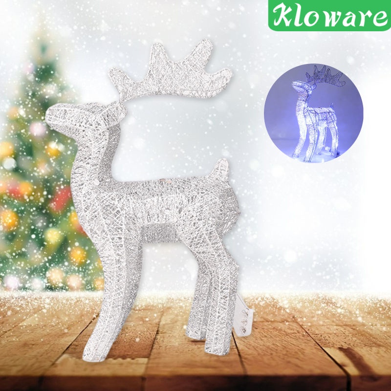 Mô hình con nai bằng sắt có đèn trang trí phòng khách/phòng ngủ