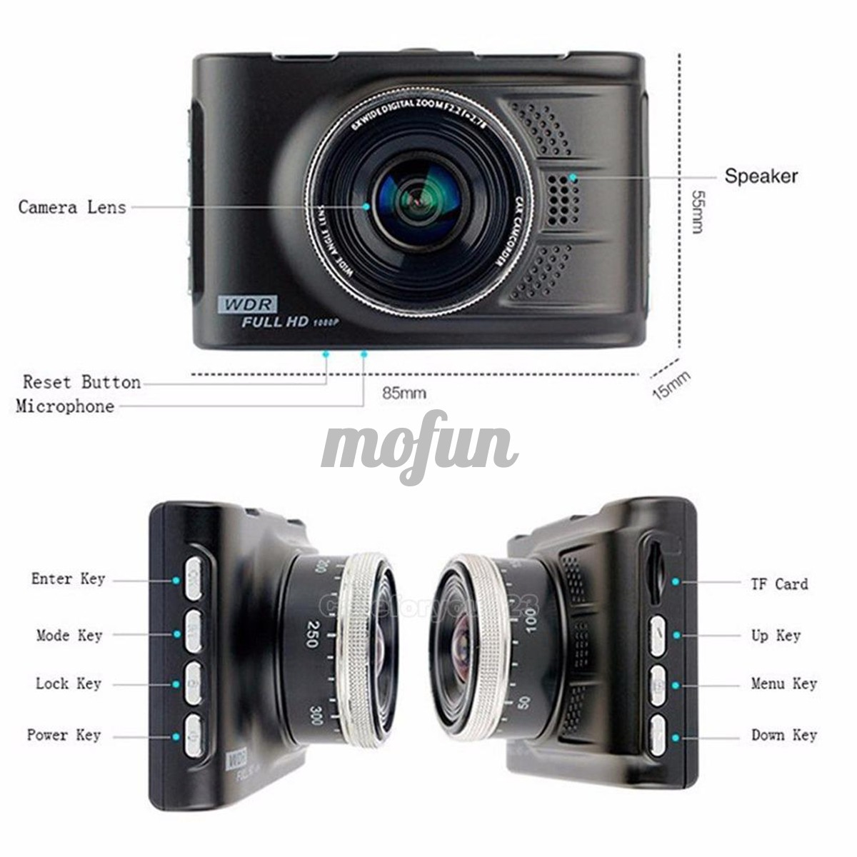 Máy Ghi Hình Mini Hd 1080p Hỗ Trợ Đỗ Xe Ban Đêm 3.0-inch Bằng Hợp Kim Kẽm: 120 ° Pixels: 500 Million | BigBuy360 - bigbuy360.vn