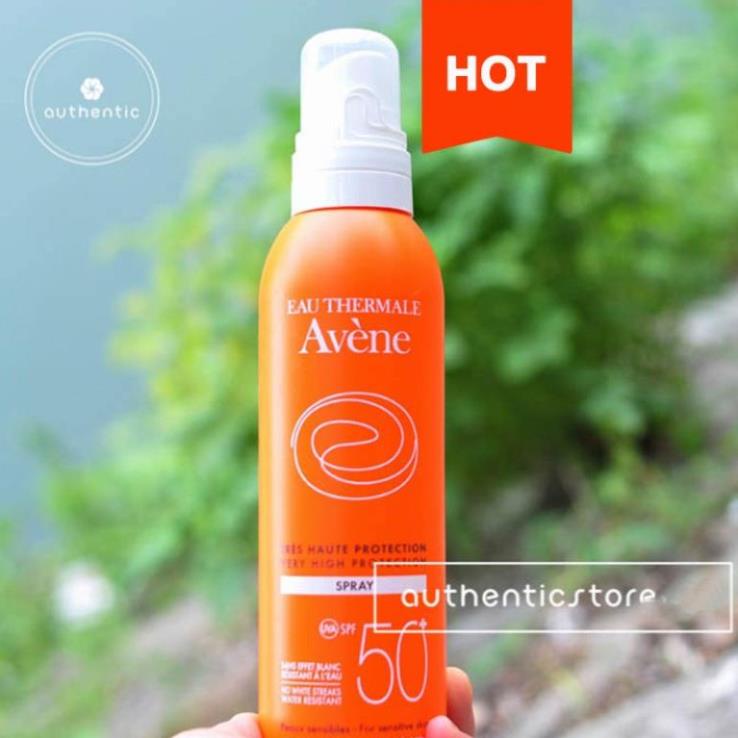 Xịt chống nắng AVÈNE Spray SPF 50 Body,cho da dầu nhạy cảm hỗn hợp chống nước không trôi - mypham.linhmit