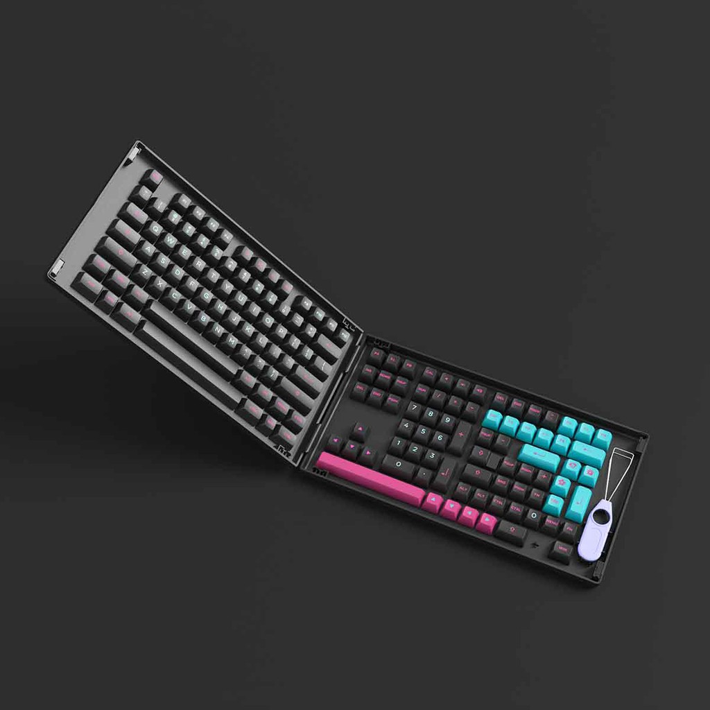 [Mã SKAMSALE03 giảm 10% đơn 200k] Bộ AKKO Keycap set – Midnight (PBT Double-Shot/ASA profile/158 nút)