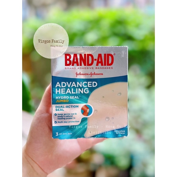 Băng dán vết thương cá nhân chống nước Band-aid Advanced Healing Hydro Seal