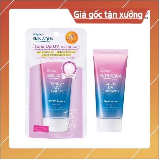 Rhoto Skin Aqua Tone Up UV Essence SPF50+, PA++++: Tinh chất chống nắng