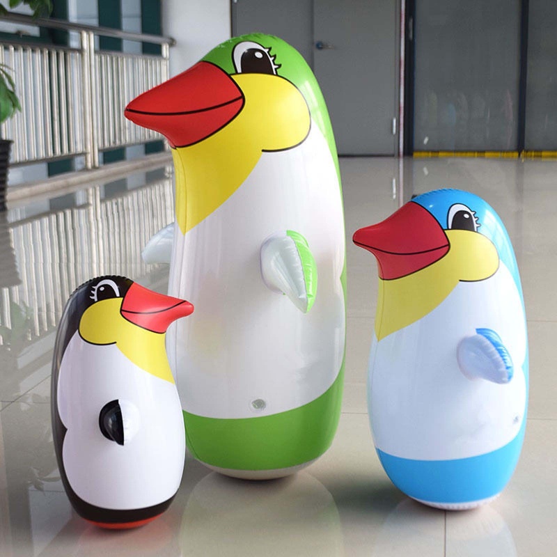 Đồ Chơi Lật Đật Hình Chim Cánh Cụt Hoạt Hình Bằng PVC 36cm/45cm/70cm