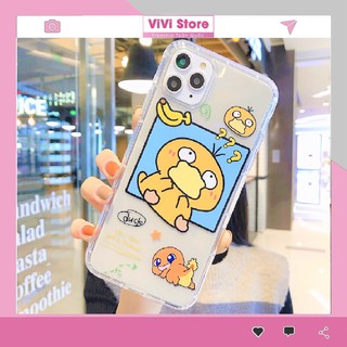 Ốp lưng Iphone pokemon vịt trong suốt, chống sốc 6plus/7plus/8plus/x/xs/xs max/11/11promax  - Vivi Store