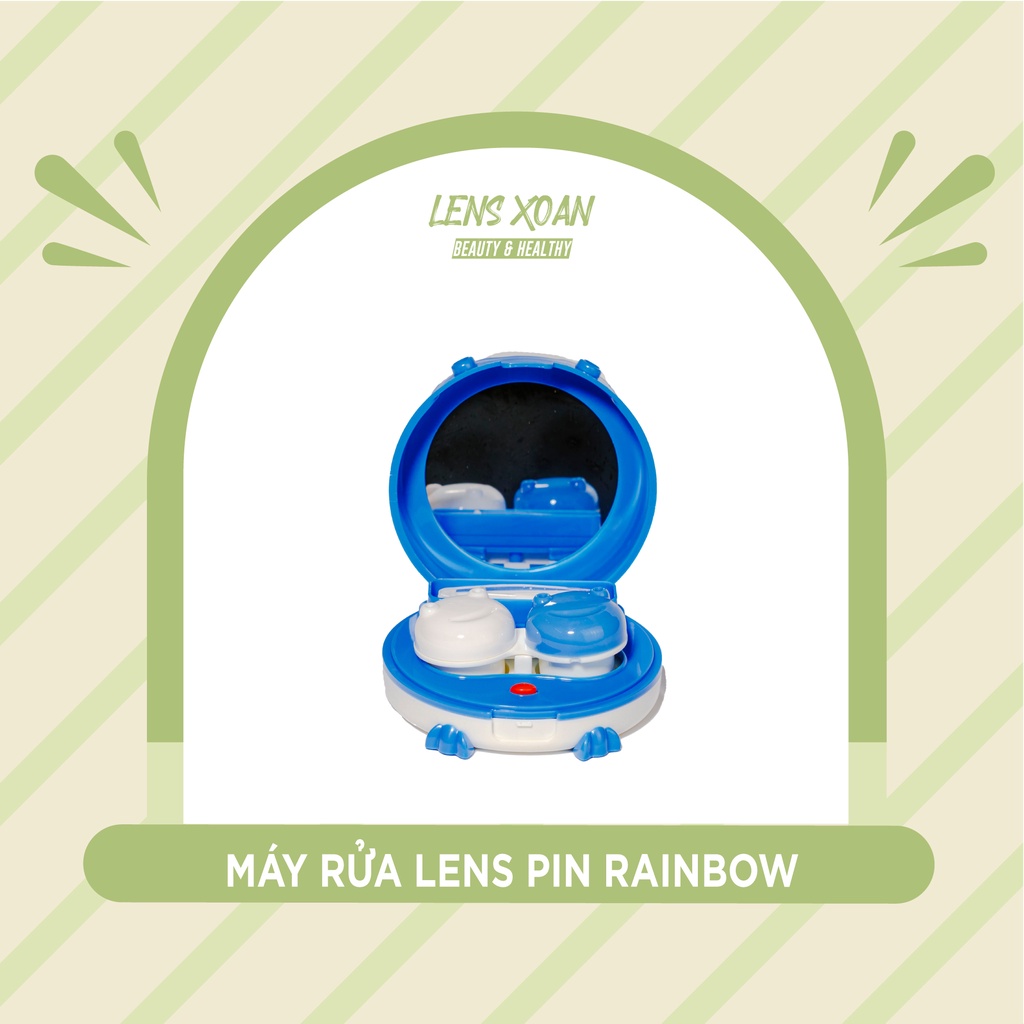 MÁY RỬA LENS PIN RAINBOW | LENS XOẮN | MÁY RỬA LENS/KÍNH ÁP TRÒNG