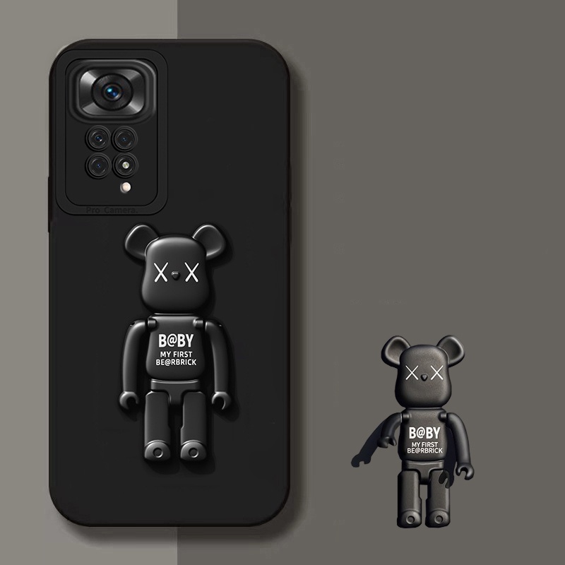 Ốp Điện Thoại Có Giá Đỡ Hình Gấu Cho Xiaomi Redmi Note 11 Pro Plus 10 Pro Max 11s 10s Mi 11T Pro