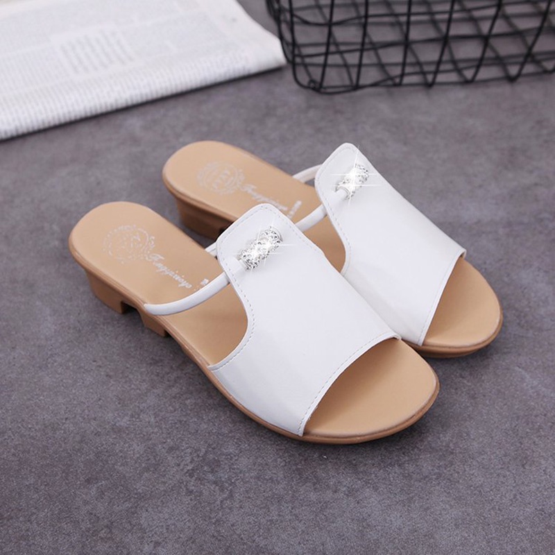 Dép nữ đế IELGY đính đá phong cách Bohemian thoải mái cho nữ