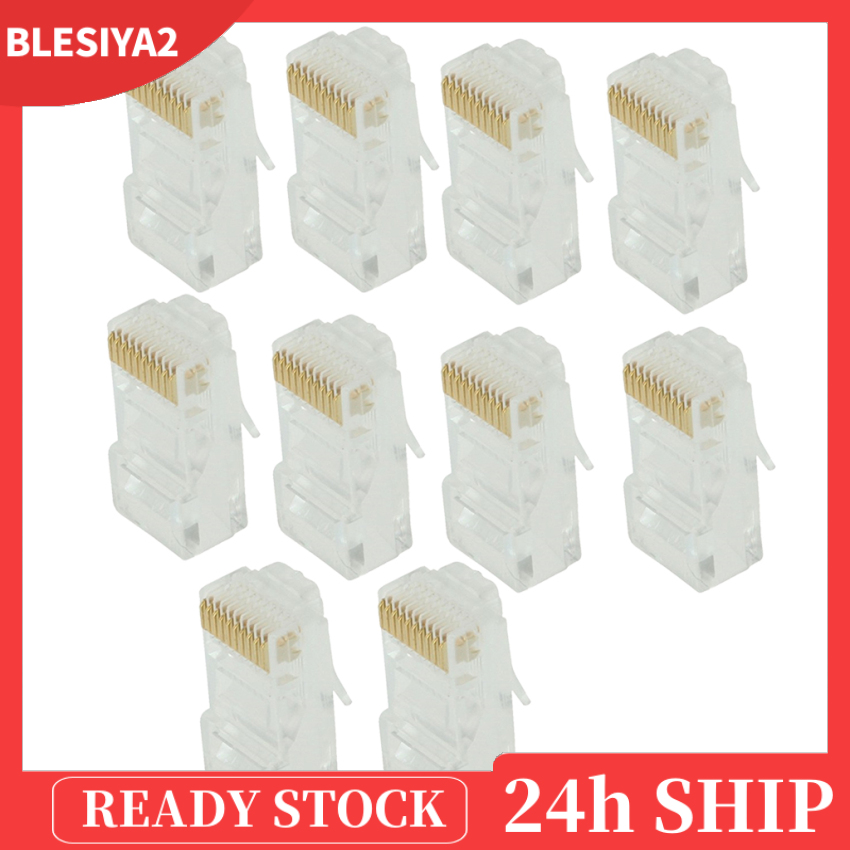 [BLESIYA2]10x RJ50 CAT5 Keystone Jack Ethernet Punch Down Cat5 Network Module Adapter | BigBuy360 - bigbuy360.vn