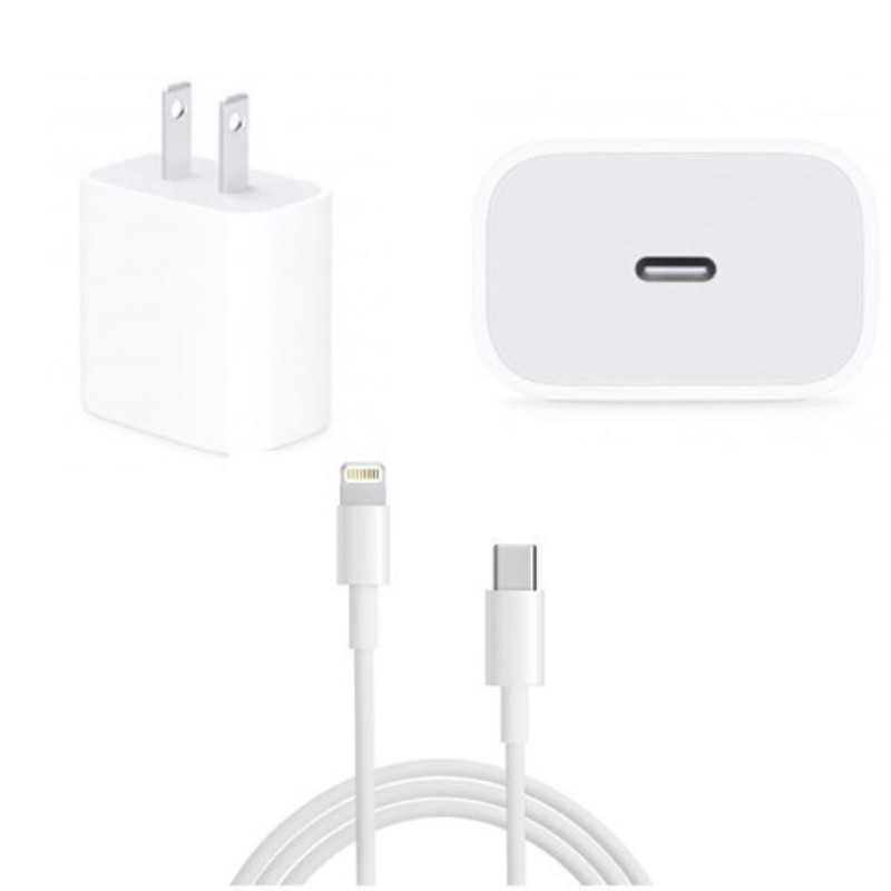 Bộ củ dây cáp sạc nhanh iPhone 20W chính hãng bóc máy C to Lightning X 11 12 13 tech store