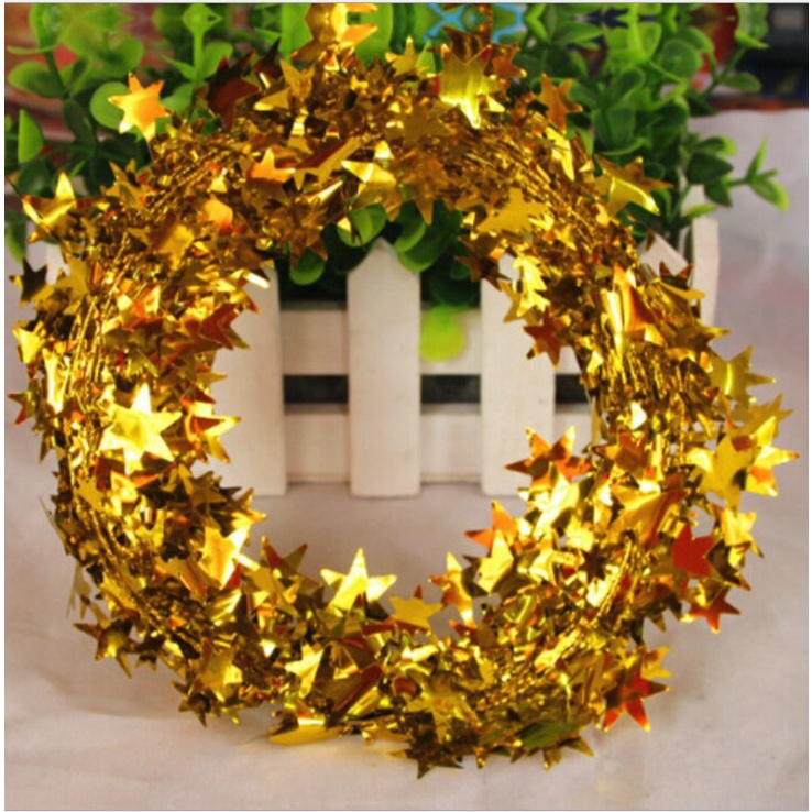 Dây Ngôi Sao Trang Trí Cây Thông Giáng Sinh