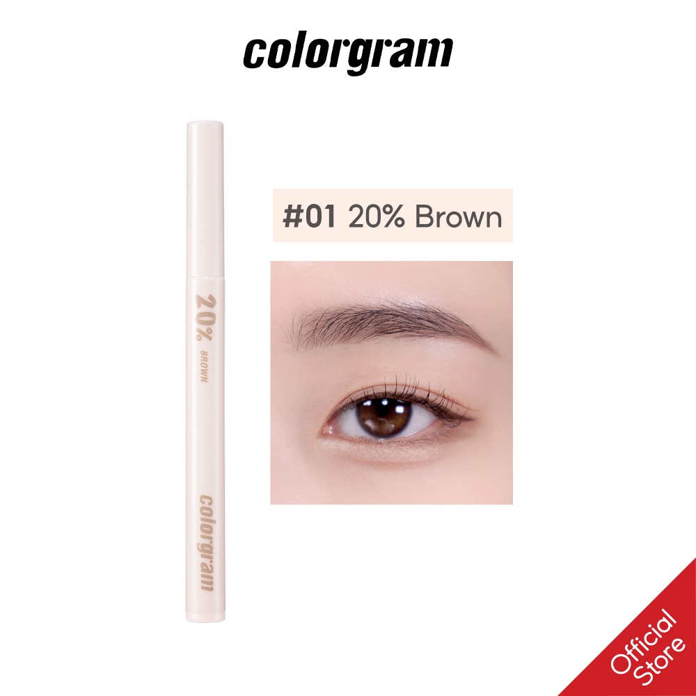 Bút Kẻ Mắt Trang Điểm Colorgram Shade Re-forming Brush Liner 0.15g