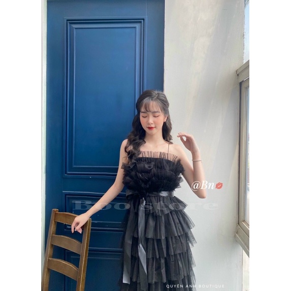 Váy tầng công chúa 2 dây