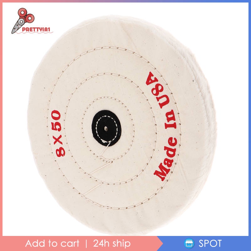 1 Bánh Xe Đánh Bóng Bằng Cotton Muslin 8 inch Cho Ghế Dài