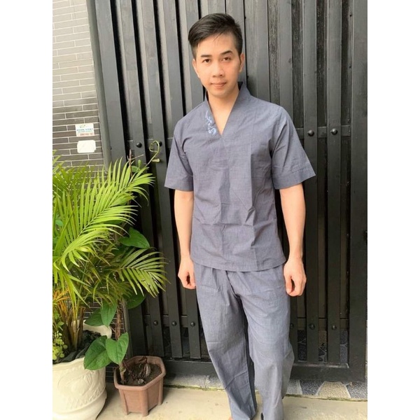 Bộ nam thiền vải tixi cao cấp