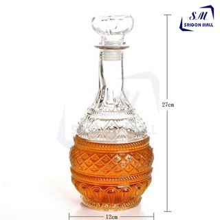 Br08-bình đựng ngâm sâm thuỷ tinh 750ml
