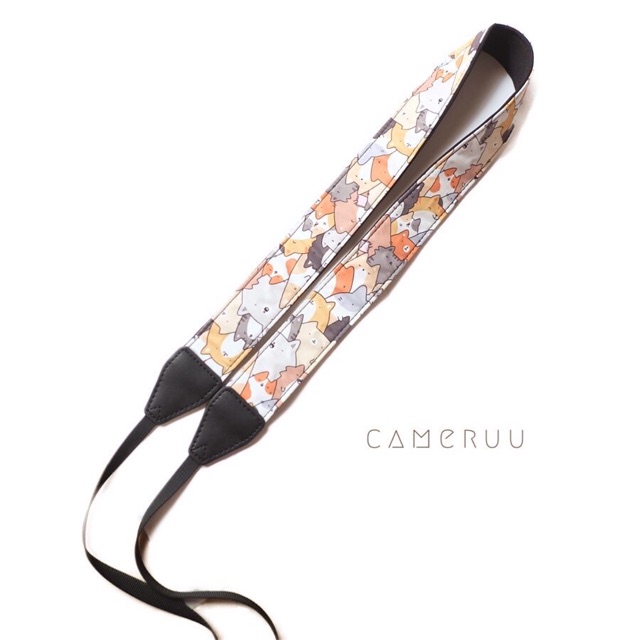 Dây đeo máy ảnh hoạ tiết cao cấp