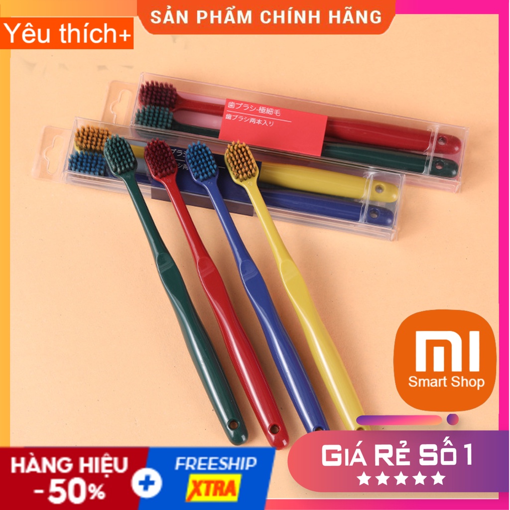 Sét 2 Bàn Chải Đánh Răng Cao Cấp Công Nghệ Nhật Bản (sử dụng cho ngưới lớn & trẻ em trên 10 tuổi)